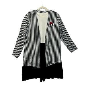 vtg 80s Jumpsuit Romper blazer set women Belt Not Included Shorts & Blazer 16